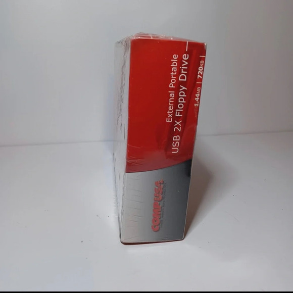 External Portable USB 2X Floppy Drive Comp USA New Sealed. - Picture 2 of 4